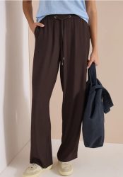 High Waist Straight Leg Hose im Loose Fit