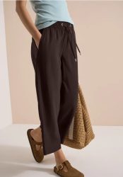 3/4 Wide Leg Hose im Loose Fit