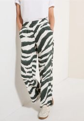 Wide Leg Zebra Print Hose