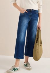 7/8 High Waist Wide Leg Jeans im Slim Fit