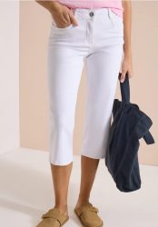Wide Leg 3/4 Jeans im Loose Fit