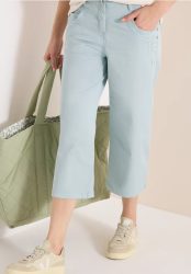 3/4 High Waist Wide Leg Hose im Loose Fit