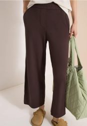 7/8 High Waist Wide Leg Jerseyhose im Loose Fit