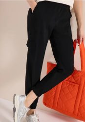 Mid Waist Slim Leg Hose im Cargo