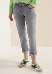 Mid Waist Straight Leg Jeans im Casual Fit
