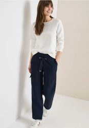 High Waist Straight Leg Hose im Loose Fit
