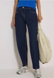 High Waist Barrel Leg Jeans im Loose Fit
