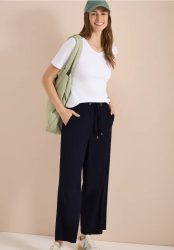 7/8 High Waist Wide Leg Hose im Loose Fit