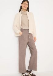 Wide Leg Strickhose