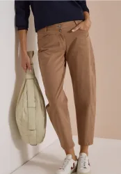 Mid Waist Barrel Leg Jeans im Casual Fit