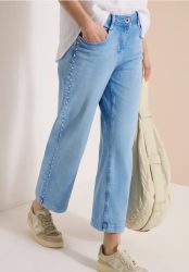 7/8 Wide Leg Jeans mit Embroidery