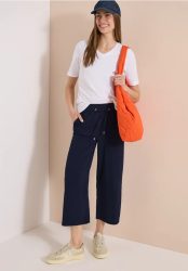 3/4 Wide Leg Hose in Seersucker Qualität