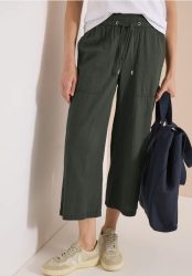 3/4 Wide Leg Hose in Seersucker Qualität