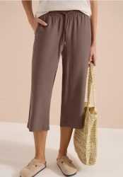 3/4 Wide Leg Hose im Loose Fit