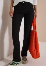 High Waist Straight Leg Jeans im Slim Fit