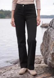 High Waist Wide Leg Jeans im Slim Fit