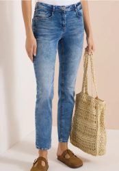 High Waist Slim Leg Jeans im Slim Fit