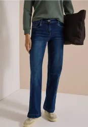 High Waist Wide Leg Jeans im Slim Fit