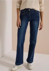 High Waist Wide Leg Jeans im Slim Fit