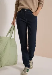 High Waist Slim Leg Jeans Slim Fit