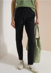Mid Waist Slim Leg Hose im Casual Fit