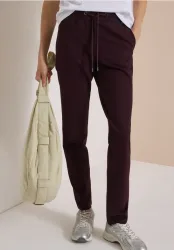 Mid Waist Slim Leg Hose im Casual Fit