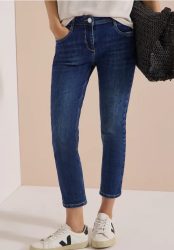 7/8 Mid Waist Slim Leg Jeans im Casual Fit