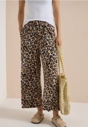 7/8 High Waist Wide Leg Hose mit Leo