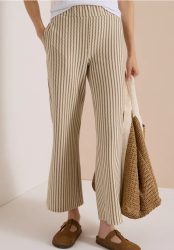 Wide Leg Hose in Strick