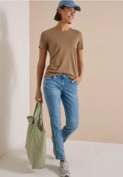Straight Leg Jeans mit Leo