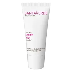 Santaverde Aloe Vera Creme Rich ohne Duft Gesichtscreme 30 ml