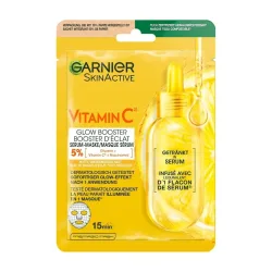 Garnier - Vitamin C* Intensiv feuchtigkeitsspendende & Glow Tuchmaske, Gar Tissue Mask Vitaminc Sa28gr 140, 28 g
