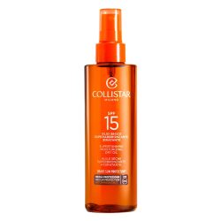 Collistar Supertanning Moisturizing Dry Oil SPF 15 Sonnenschutz 200 ml