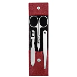 ZWILLING Beauty Classic Manicure Set 3pcs. Leather, Red Hand- & Nagelpflegesets 1 ct