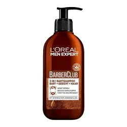 L´OrÉal Men Expert Bartshampoo Barber Club gegen Bartschuppen mit ätherischem Zedernholzöl Bartpflege 200 ml Herren