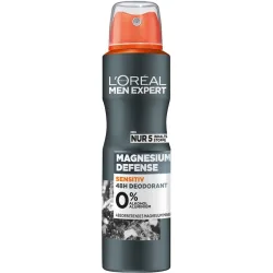 L´OrÉal Men Expert Magnesium Defense 48H Anti-Transpirant Sensitiv ohne Aluminium Deodorants 150 ml Herren