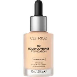 CATRICE - HD Liquid Coverage Foundation,  HD Liquid Coverage Foundation 032, 30 ml,  Porcelain Beige