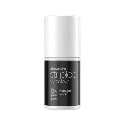 Alessandro - Striplac UV Colour Midnight Black, 6.5 ml