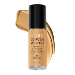 Milani Cosmetic Conceal + Perfect 2-In-1 Fondation + Concealer Flüssige Foundation 30 ml Nr. 06 - Sand Beige