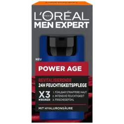 L´OrÉal Men Expert Power Age Anti-Aging gegen Falten mit Hyaluronsäure Gesichtscreme 50 ml Herren