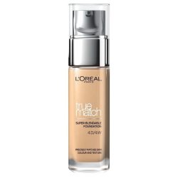 L'OREAL - True Match Foundation, 30 ml, .D/.W Warm Light Medium