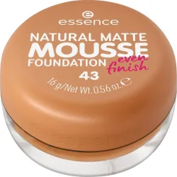 Essence - Natural Matte Mousse Foundation,  NATURAL MATTE MOUSSE FOUNDATION 02, 16 g