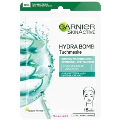 Garnier - Hydra Bomb Tuchmaske Aloe Vera Für Feuchtigkeitsbedürftige Haut, 28 g