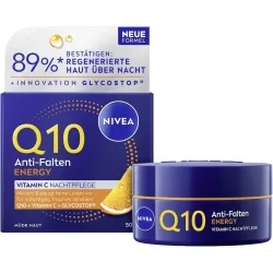 Nivea - Q10 Energy Anti-Falten Nachtcreme, 50 ml