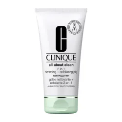 Clinique - All About Clean 2-In-1 Cleansing + Exfoliating Jelly Anti-Pollution, 150  ml
