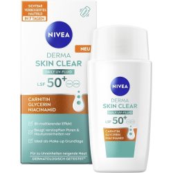 Nivea - Derma Skin Clear Daily UV Fluid LSF 50+, 40 ml