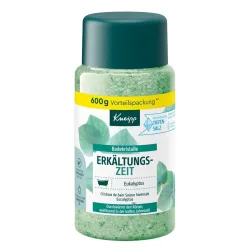Kneipp - Erkältungszeit, Badekristalle Eukalyptus, Badesalz Eukalyptus, 600  g