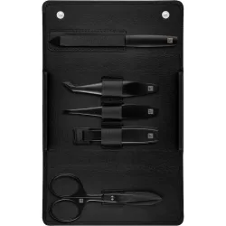ZWILLING Beauty Premium Manicure Set 5pcs. Leather, Black Sets 1 ct 1 Stück