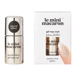 Le Mini Macaron Special Effect Gel Top Coat 8,5 ml SILVER GLITTER