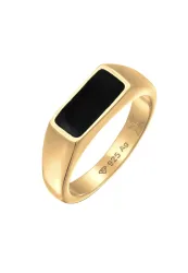 Kuzzoi - Ring Siegelring 925 Sterling Silber, 64mm, Gold